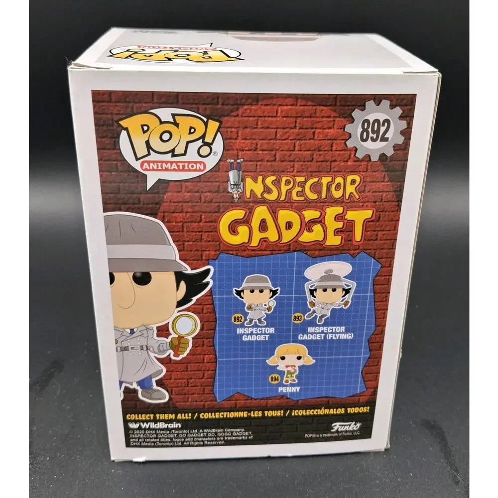 Funko Pop Inspector Gadget #892 Holding Magnifying Glass Vinyl Figure NIB